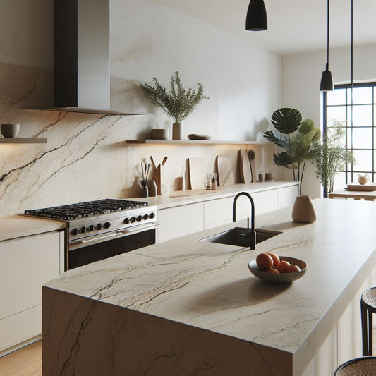 Calacatta Gold Marble Kitchen Worktops