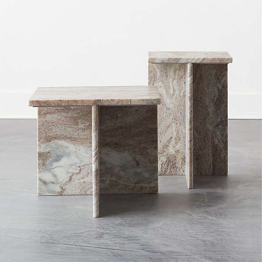 Marble T Side Table